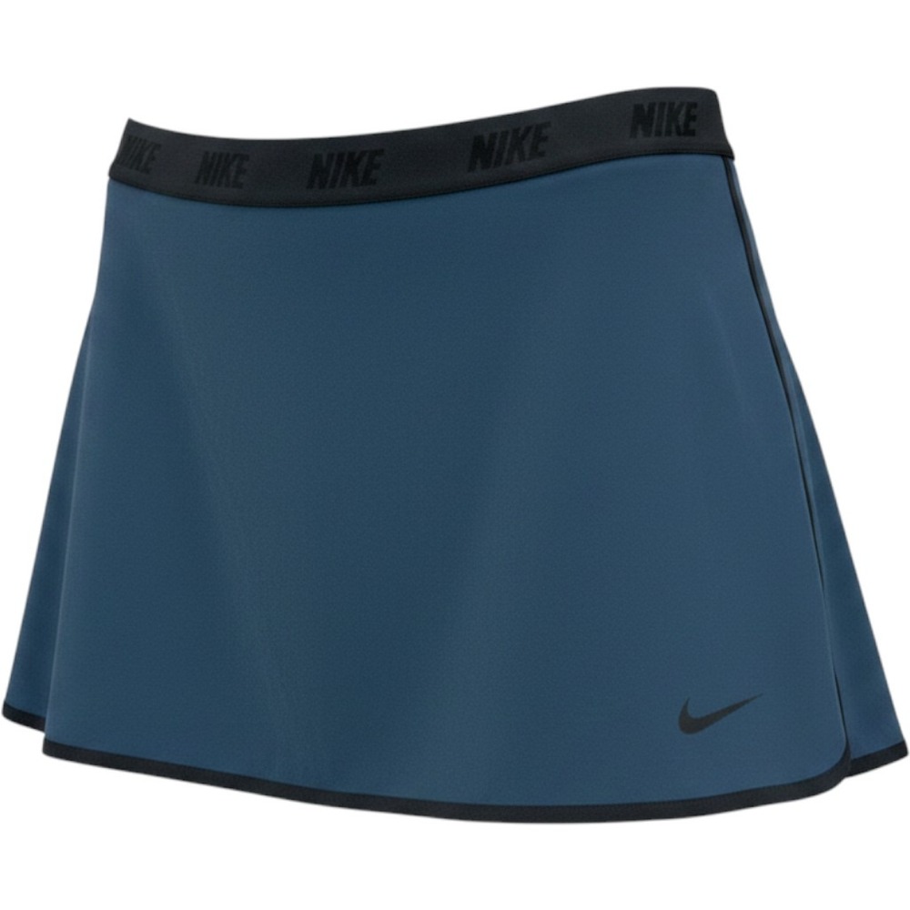 Nike Golf Dri-FIT Skort Womens Medium Teal Blue Black Trim Athletic Tennis Skirt
